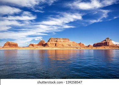 view on famous lake Powell, Page, USA