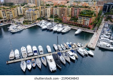 View on Fontvieille Harbour, Monaco, Monte-Carlo