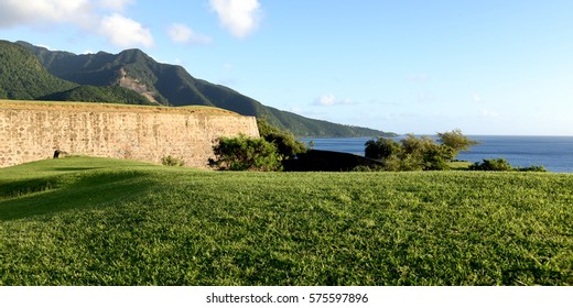 View On Fort Delgres At Basse Terre In Guadeloupe