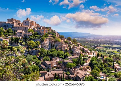 View on Gordes, a small typical town in Provence, France. Discover the stunning hilltop village of Gordes in Provence. Ancient hilltop village of Gordes, Provence, France. - Powered by Shutterstock