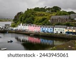 A view on the harbour of Portree, the capital of the Isle of Skye in Scotland