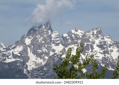 View on impressive mountains of famous incredible landscape Grand Teton national park, USA, Wyoming - Powered by Shutterstock