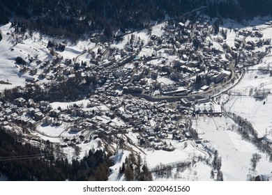 View On Leukerbad In Switzerland