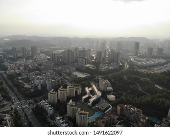 The View On The Longgang District, Shenzhen, China.