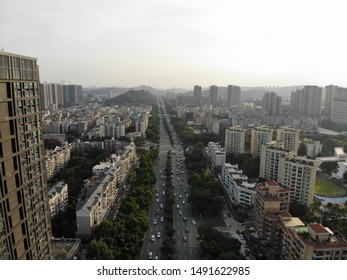 The View On The Longgang District, Shenzhen, China.