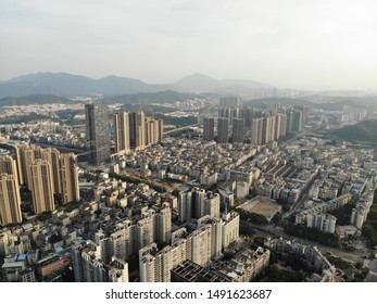 The View On The Longgang District, Shenzhen, China.