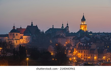 View On Lublin City At Sunset