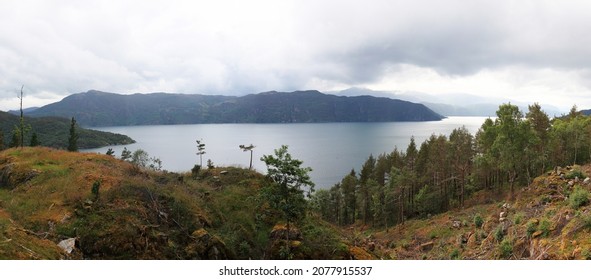 View On The Lysefjord, Ryfylke Scenic Route, Norway