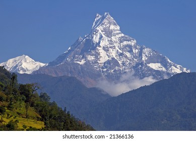 View  On The Machhapuchhre 6993m