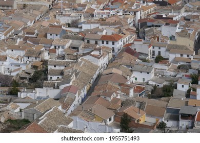 View on mainstreet Andalusian town, Spain