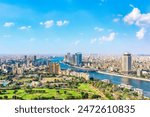 View on modern Cairo . 

