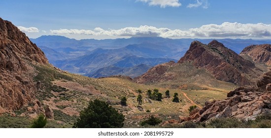 View On Mountains With Sky On Moroccan Anti Atlas