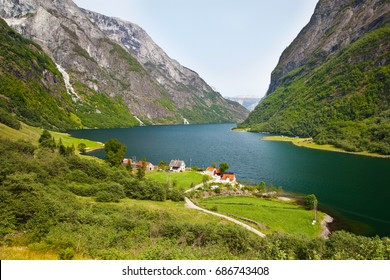 View On Naeroyfjord In Norway