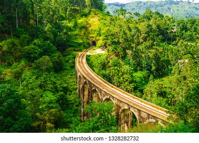 View on Nine Arches Bridge in Sri Lanka, Ella