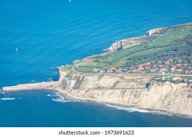 A View On Punta Galea On Approach To Bilbao Airport