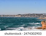 View on sea from Marseille city