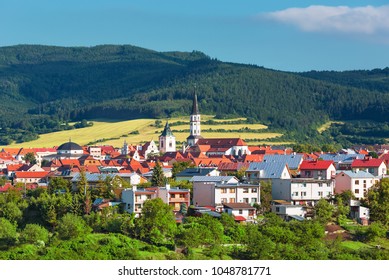 View On Slovak Town Levoca UNESCO Heritage, Levoca, Slovakia