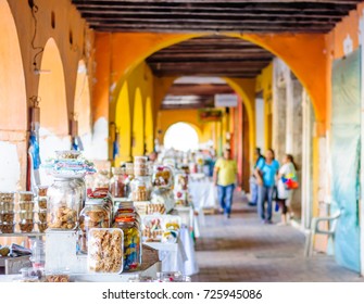 View On Sweet Market By Portal De Los Dulces In Cartagena - Colombia