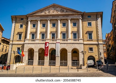 View On The Theater Of The Muses Of Ancona. August 2021 Ancona, Marche - Italy