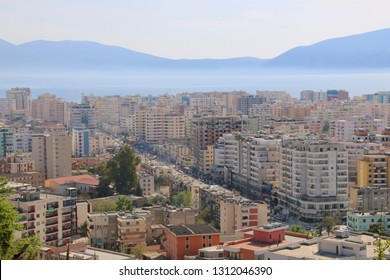 View On Vlora In Albania From Above