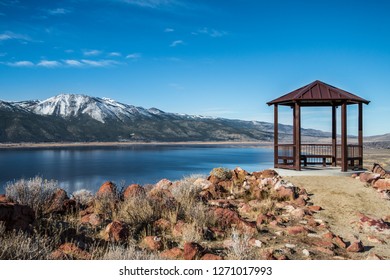 View On A Washoe Lake And Mount Rose, Northern Nevada