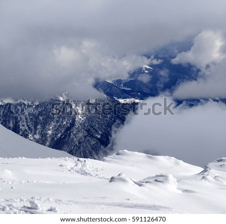 Similar – lonely mountain hut in the middle of nowhere II