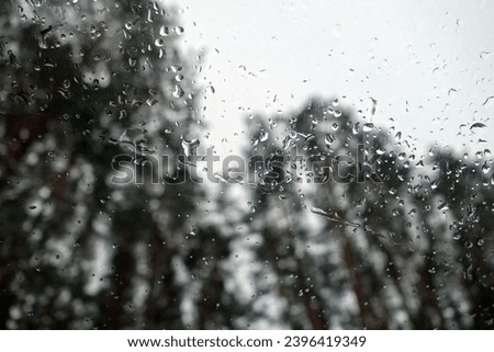 Similar – Image, Stock Photo Snow/Rain Nature Air