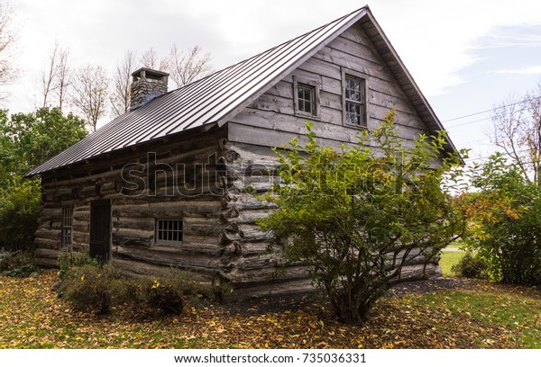 View One Oldest Pioneer Log Cabins Stock Photo Edit Now 735036331