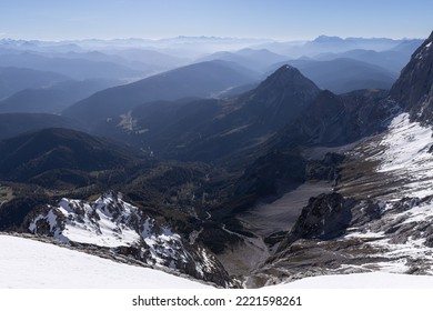 View From One Of The Peaks In The Dachstein Region, Austrian Alps