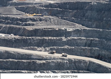 View Of The Open Pit Canadian Malartic Mine, In Quebec