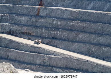 View Of The Open Pit Canadian Malartic Mine, In Quebec