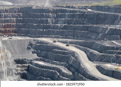 View Of The Open Pit Canadian Malartic Mine, In Quebec