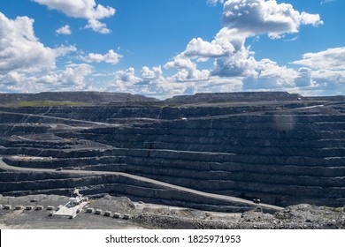 View Of The Open Pit Canadian Malartic Mine, In Quebec