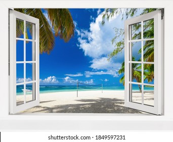 617 Beach scenery open window Images, Stock Photos & Vectors | Shutterstock