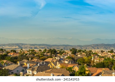 View Of Orange County From Above The Homes And Hills