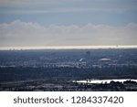 View of Orange County, California from the hills