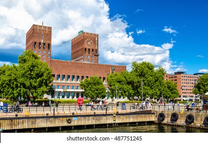 View Of The Oslo City Hall - Norway