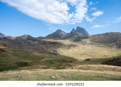 View Of Ossau Valley In The Pyrenees