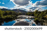 View of Ourense bridges, a city in northwestern Spain, known for its hot springs, Galicia, Europe