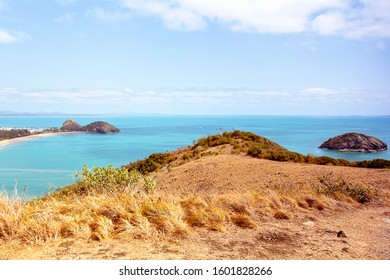 View Out To Coral Sea From Bluff Point On The Capricorn Coast Of Australia