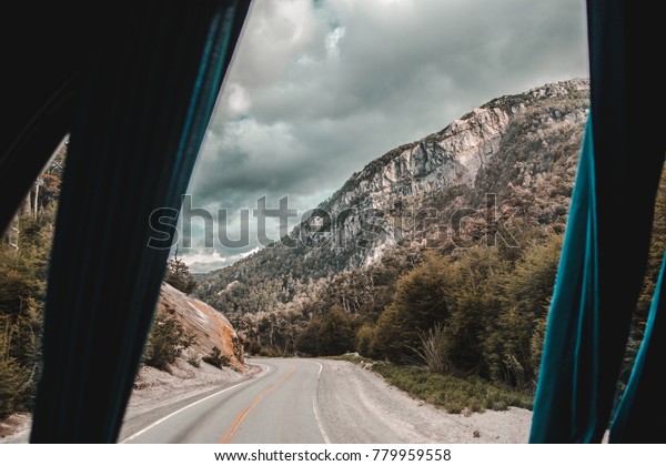 View Out Window Bus Mountain Road Stock Photo Edit Now View Out Window Bus Mountain Road Stock Photo Edit Now
