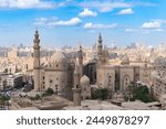 view from the outer wall of Saladin Citadel on the Islamic Cairo Al Rifai