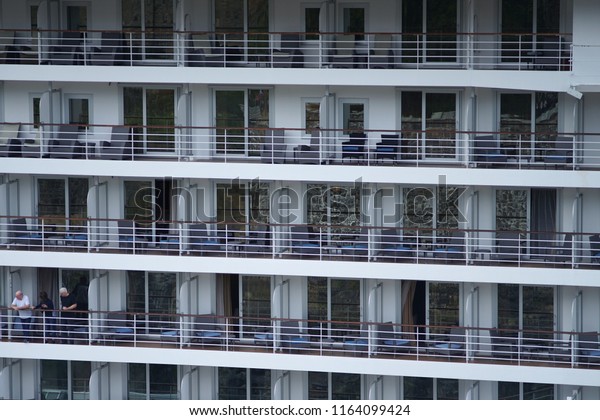 View Outside Cruise Liner Cabins People Stock Photo Edit Now