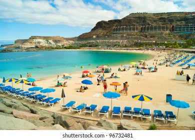 View over Amadores beach on Gran Canaria, Spain - Shutterstock ID 96732481