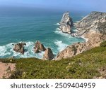 View over the Atlantic Ocean from Cabo da Roca 