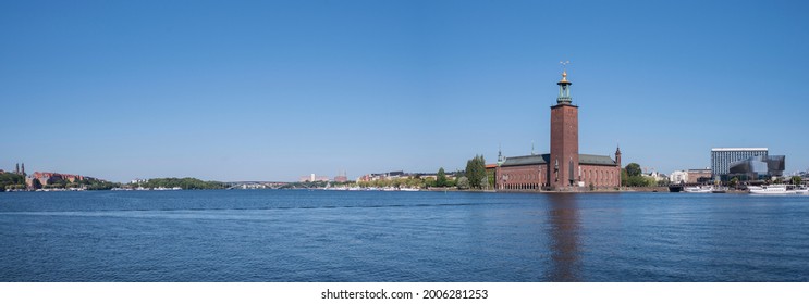 View Over The Bay Riddarfjärden At The Stockholm Town City Hall.