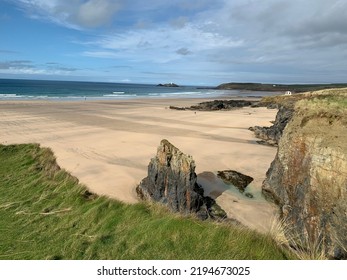 View Over Beach, North Cornwall UK