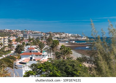 View Over The Beach Of San Agustin Gran Canaria