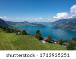 A view over Beckenried, Emmetten region, Switzerland