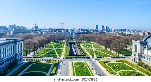 View Over The Brussels Taken From The Top Of Military Museum.